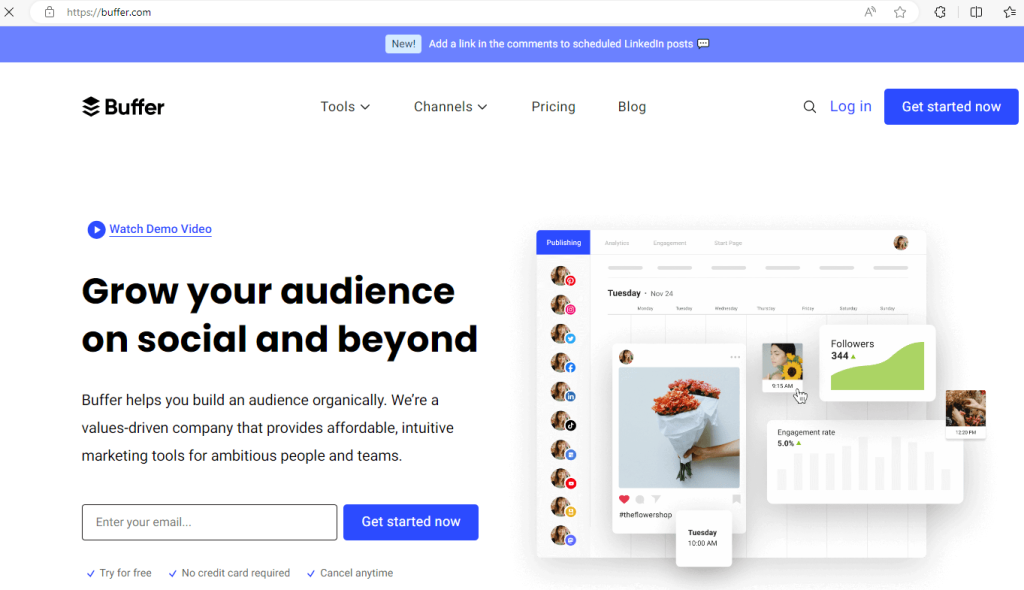 Top 10 Tools Used by Brands for Social Media Marketing in 2024 4 buffer-tool