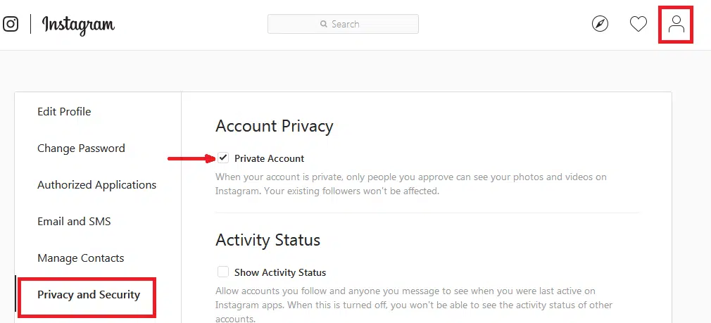 instagram-Account-privacy-section