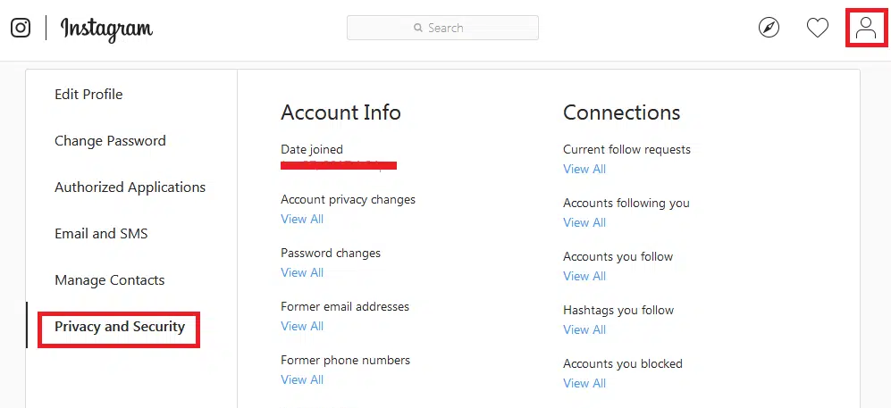 instagram-Privacy-&-Security-option