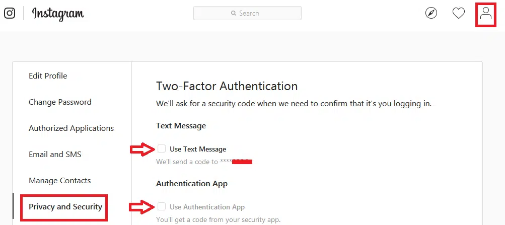 5 Tips to Keep Instagram Account Safe and Private 4 instagram-two-factor-authentication-option