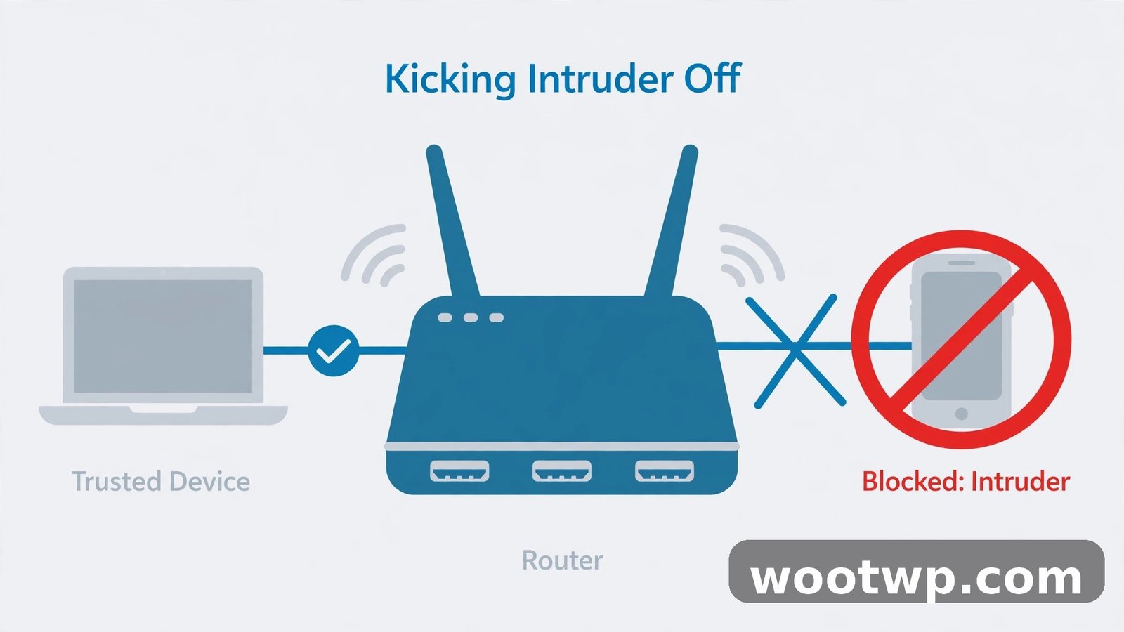 Blocking an unknown device to stop unauthorized WiFi use