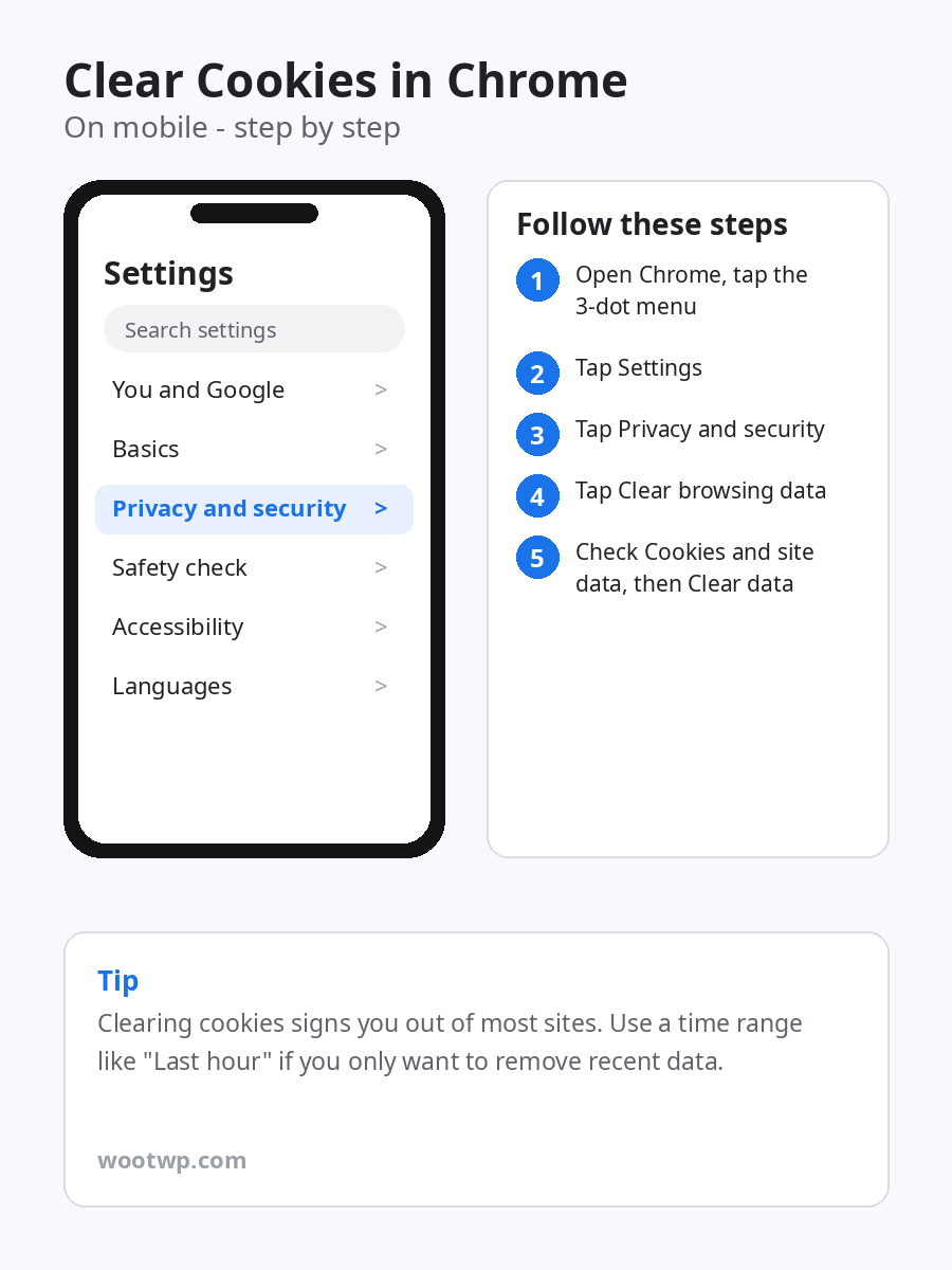 How to Clear Cookies in Chrome (Also Cache) 5 how-to-clear-cookies-in-chrome-mobiles-setting