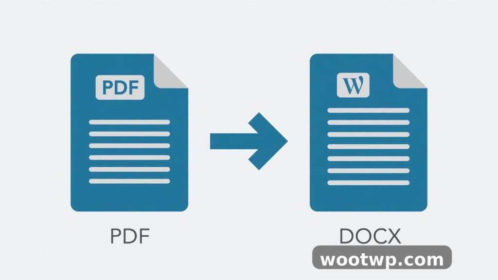 How to convert PDF to Word free without losing formatting - document conversion illustration