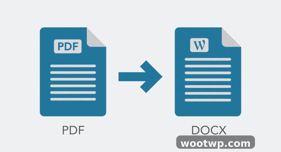 How to convert PDF to Word free without losing formatting - document conversion illustration