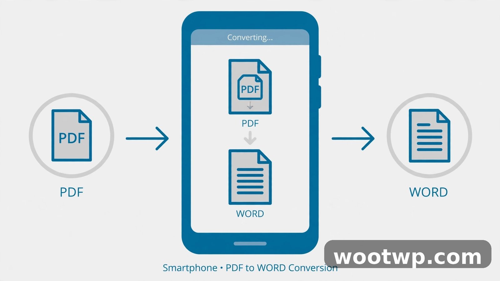 Converting PDF to Word free on a smartphone
