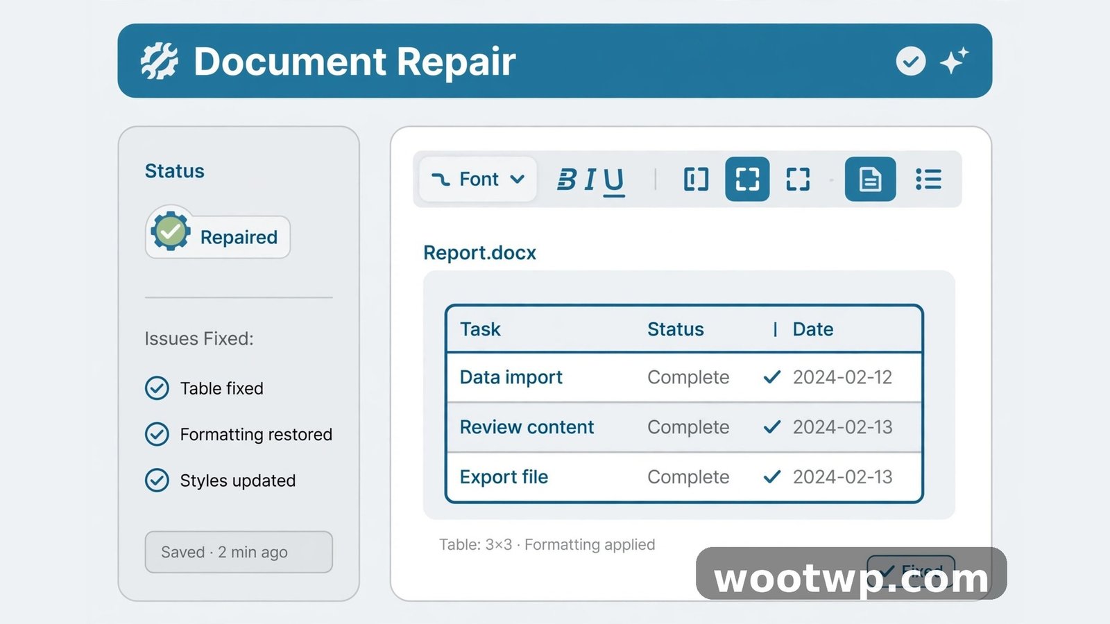 Fixing table formatting after converting PDF to Word