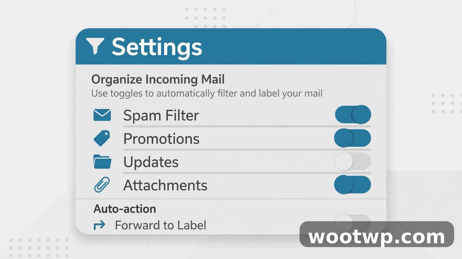 managing Gmail filter settings
