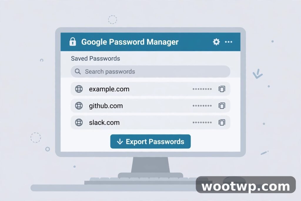 How to export saved passwords from Chrome on desktop using Google Password Manager