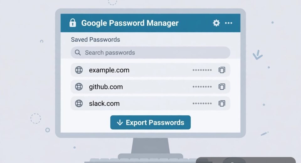 How to Export Saved Passwords From Chrome: 7 Easy Steps 1 How to export saved passwords from Chrome on desktop using Google Password Manager