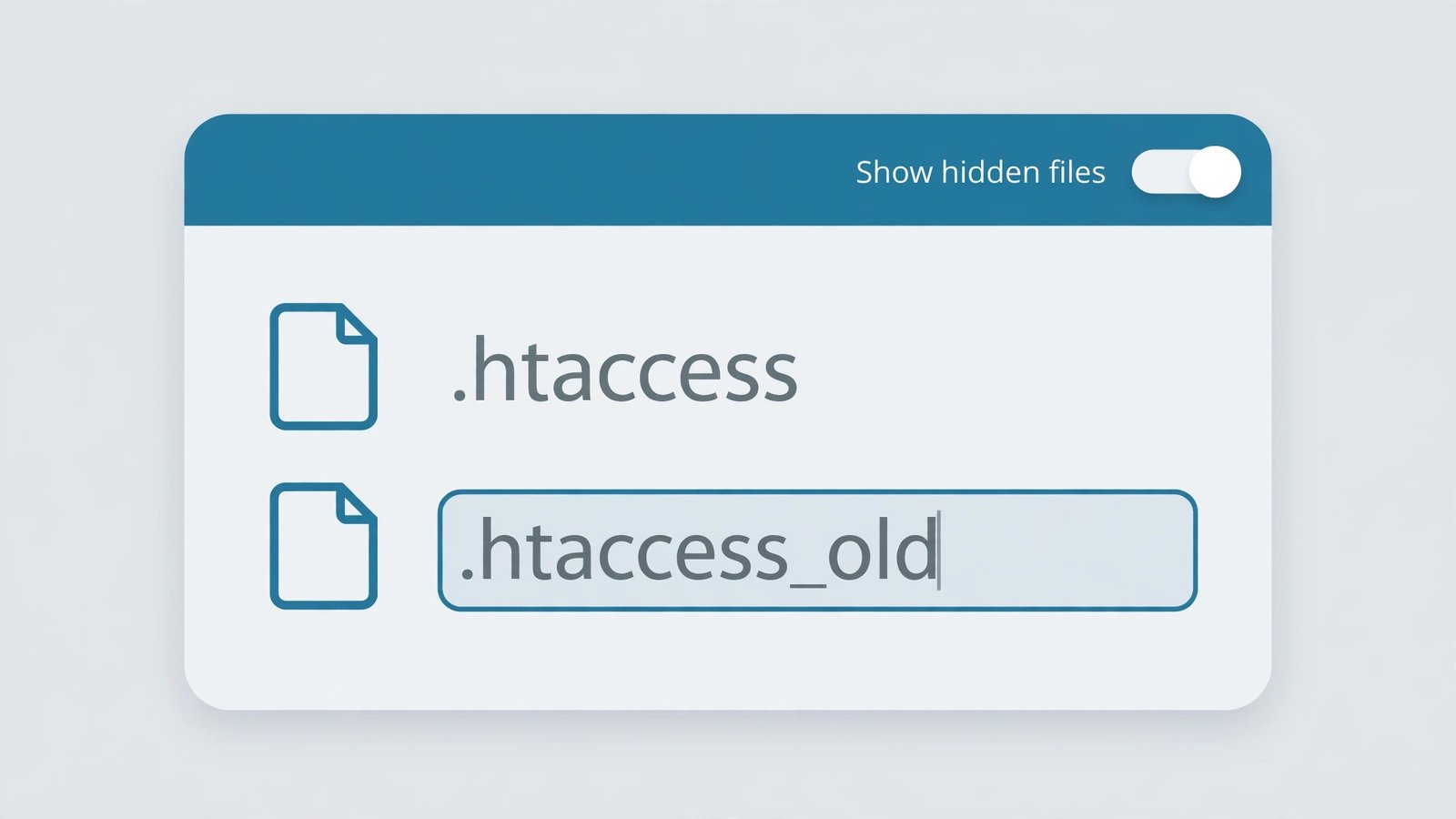 How to Fix 500 Internal Server Error in WordPress (11 Ways) 3 Renaming .htaccess to .htaccess_old in file manager
