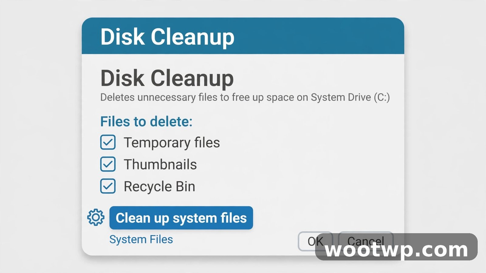 How to Free Up Disk Space on Windows 11: 9 Proven Fixes 4 Disk Cleanup system files option in Windows 11