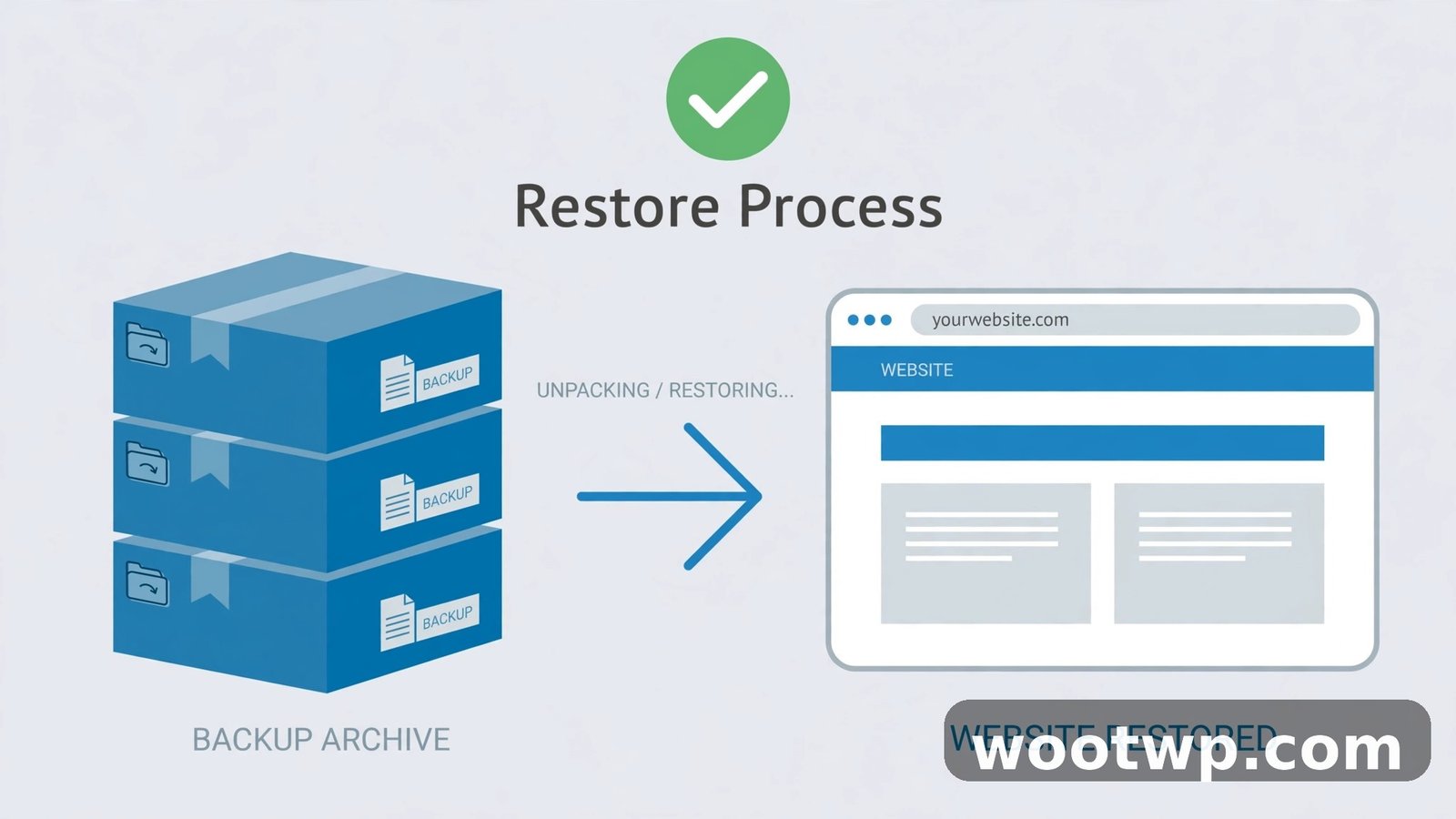 Restoring a WordPress backup from archive files
