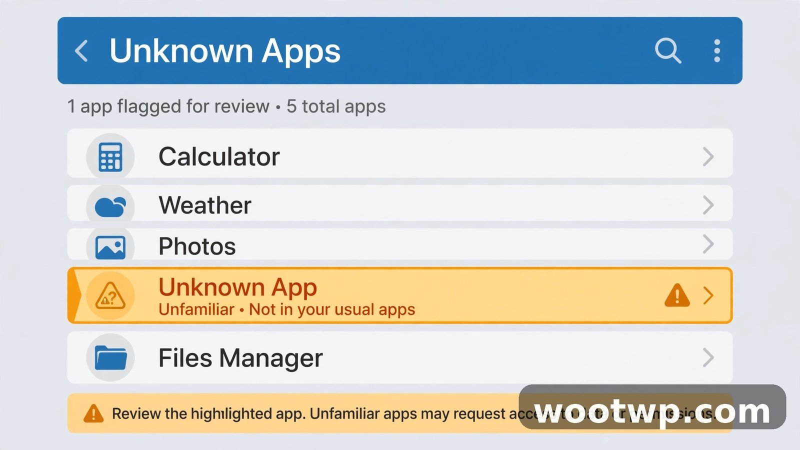 How to Check If Your Phone Is Hacked: 8 Warning Signs 3 An unfamiliar app highlighted in a phone app list