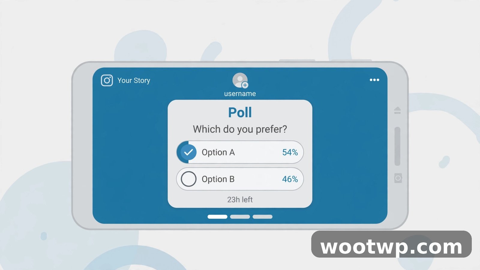 Adding a poll sticker to an Instagram story