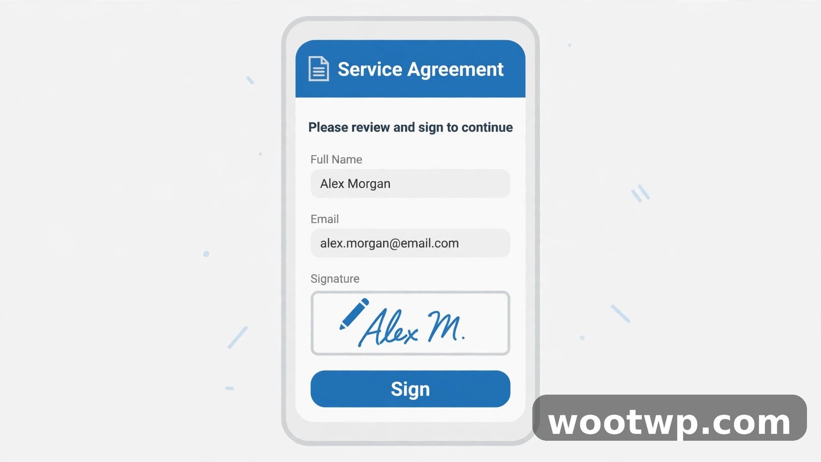 How to Edit PDF on Android Phone Free: 6 Quick Methods 4 A signature being placed on a PDF form