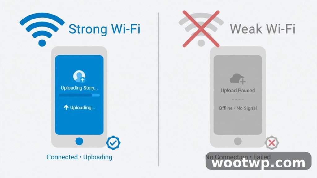 How to Fix Blurry Instagram Stories: 9 Proven Ways to Stay Sharp 3 How to fix blurry Instagram stories by uploading on strong Wi-Fi
