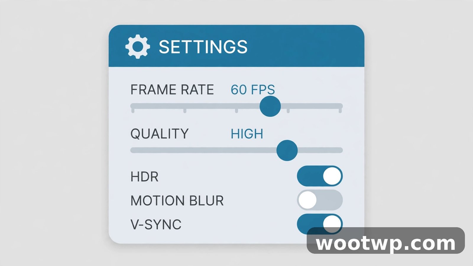 Windows capture settings panel with frame rate and quality sliders