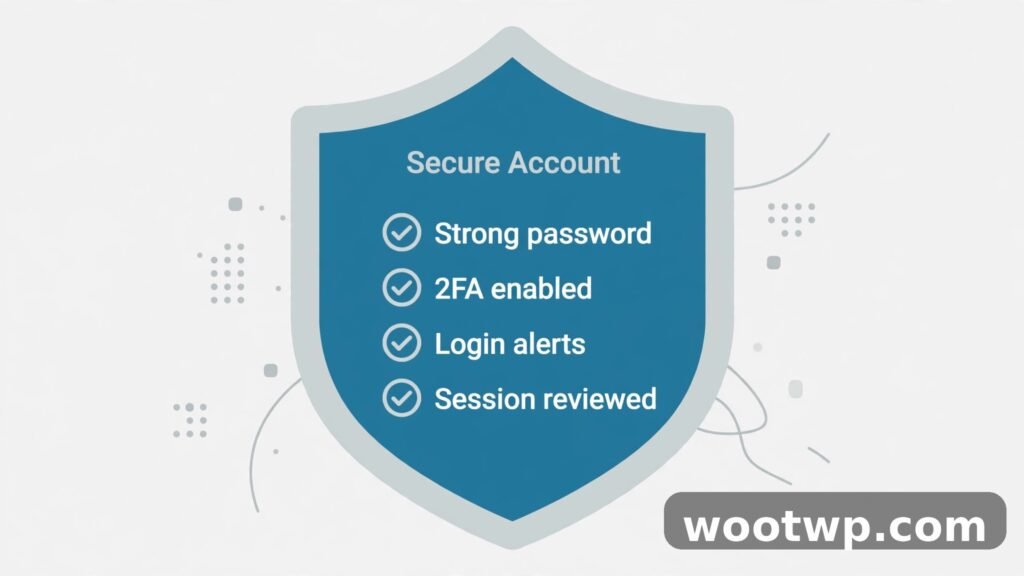 How to Recover Hacked Instagram Account Without Email or Phone: 7 Proven Steps 5 A shield with a security checklist for locking down a recovered account
