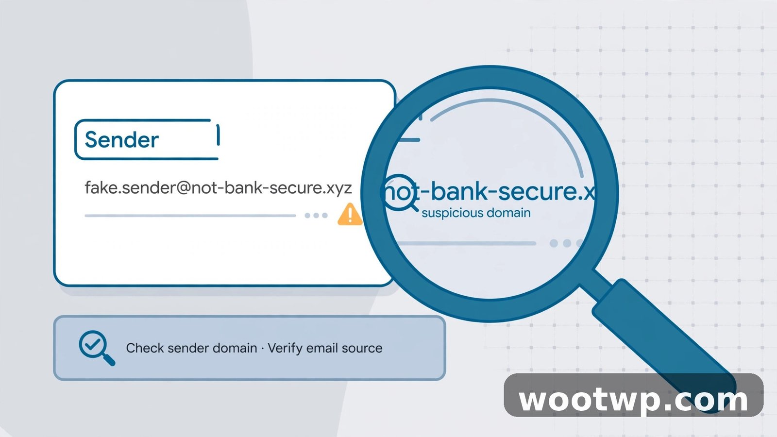 checking the real sender address of a phishing email