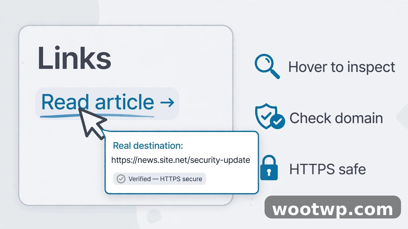 inspecting suspicious links in a phishing email