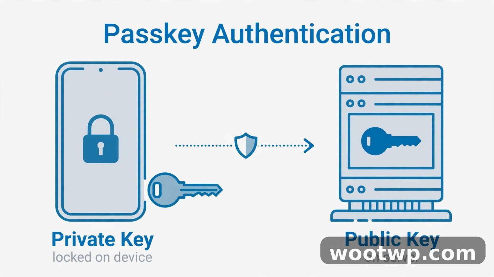 How to Use Passkeys Instead of Passwords on Google: 7 Easy Steps 2 How a passkey works: private key on the phone, public key on the server