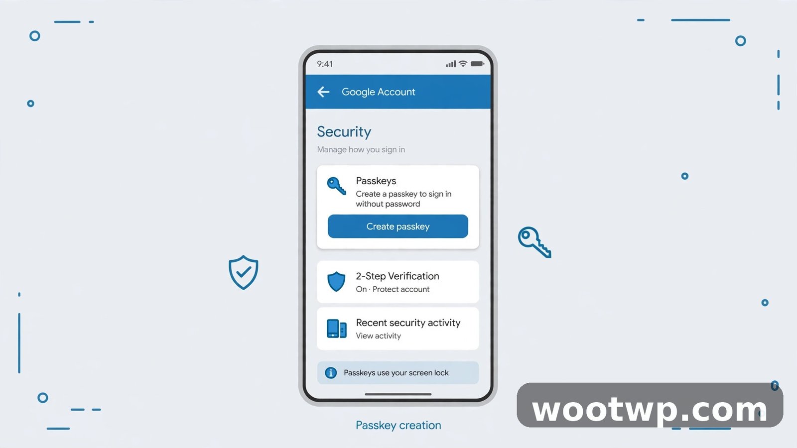 How to Use Passkeys Instead of Passwords on Google: 7 Easy Steps 3 How to use passkeys instead of passwords on Google from Android security settings