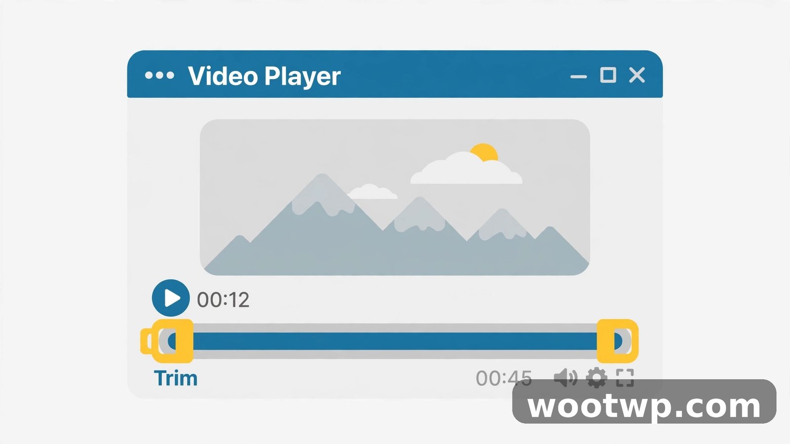 Trimming a free Mac screen recording in QuickTime Player with the yellow timeline handles