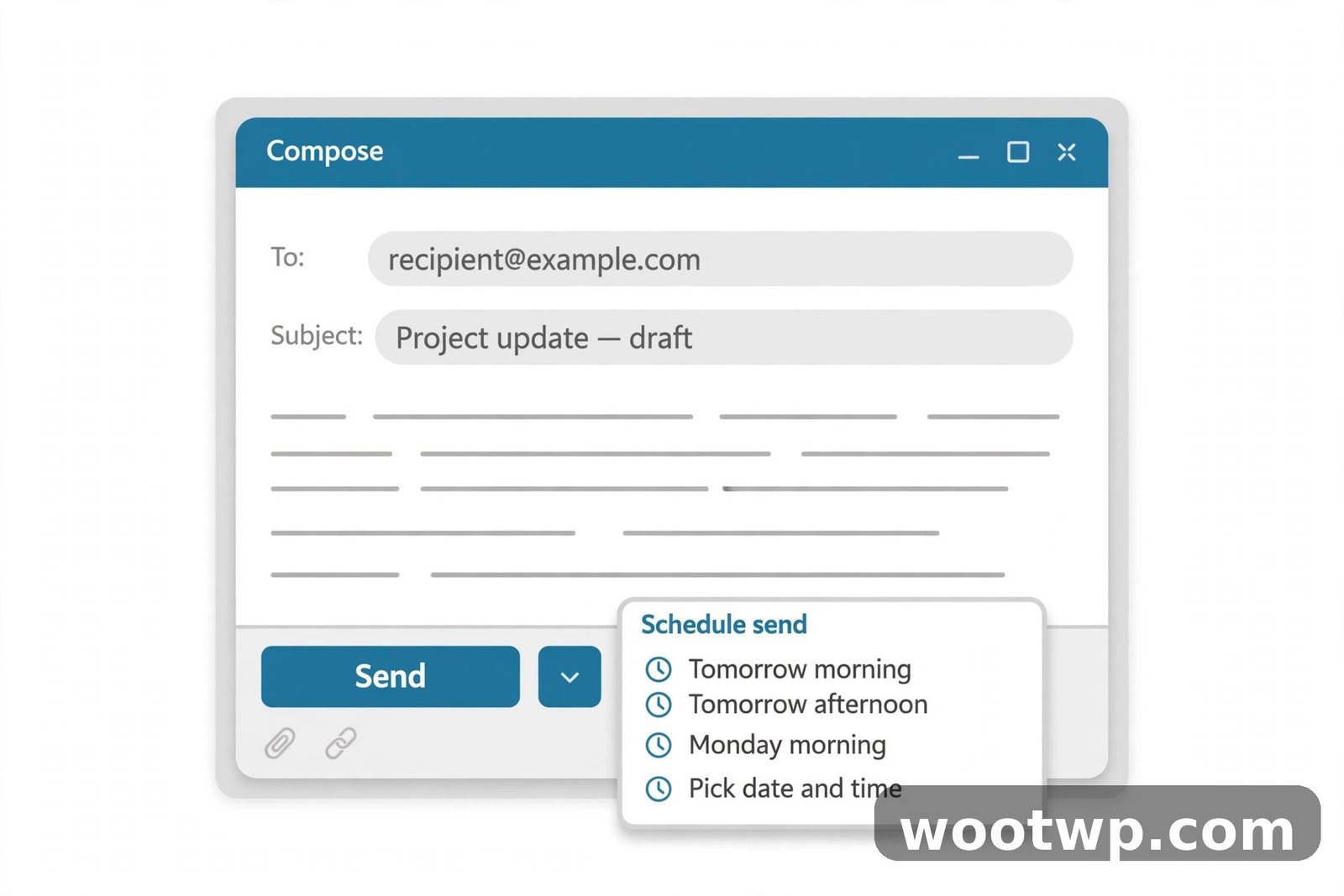 How to Schedule Emails in Gmail (Desktop, Android & iPhone) 2 Gmail Schedule send dropdown menu on desktop