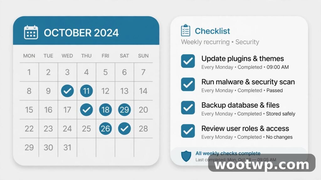 Monthly checklist to keep a Facebook account secure after a hack attempt