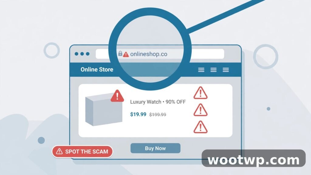 spot fake online shopping website featured