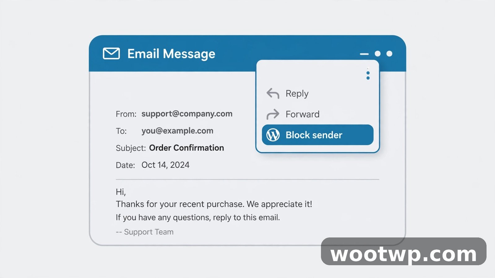 Illustration of unsubscribing from unwanted emails in Gmail