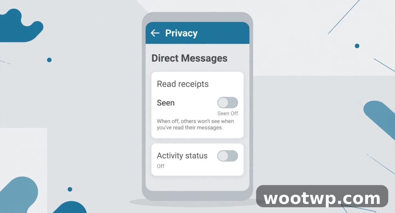 How to Turn Off Read Receipts on Instagram: 5 Easy Ways 1 How to turn off read receipts on Instagram: phone showing Instagram DM privacy settings