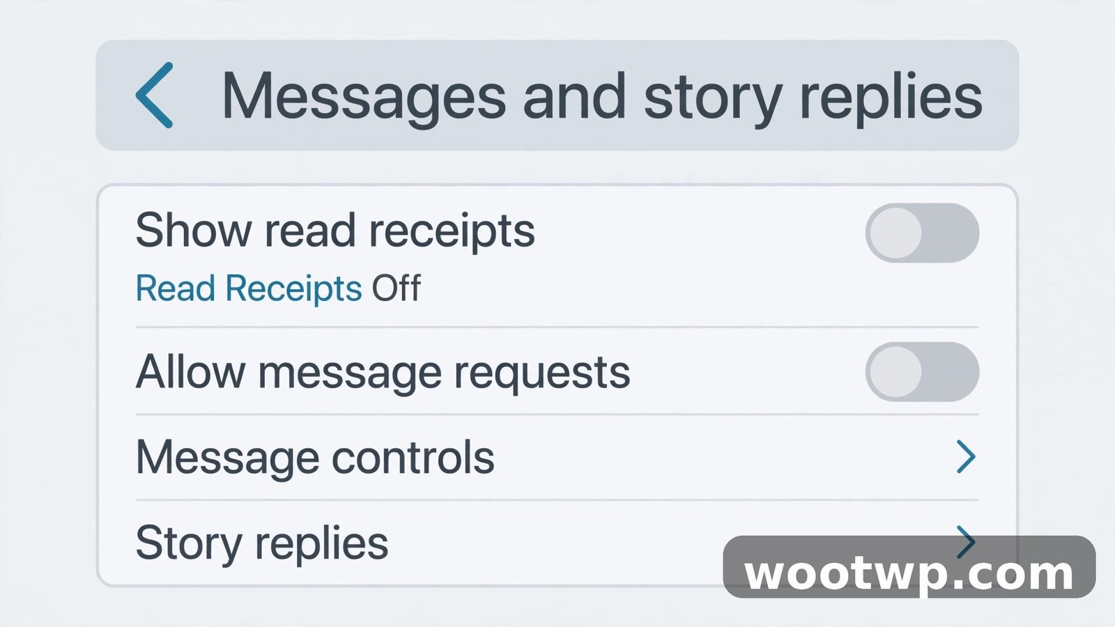 How to Turn Off Read Receipts on Instagram: 5 Easy Ways 2 Instagram Messages and story replies settings with the Show read receipts toggle