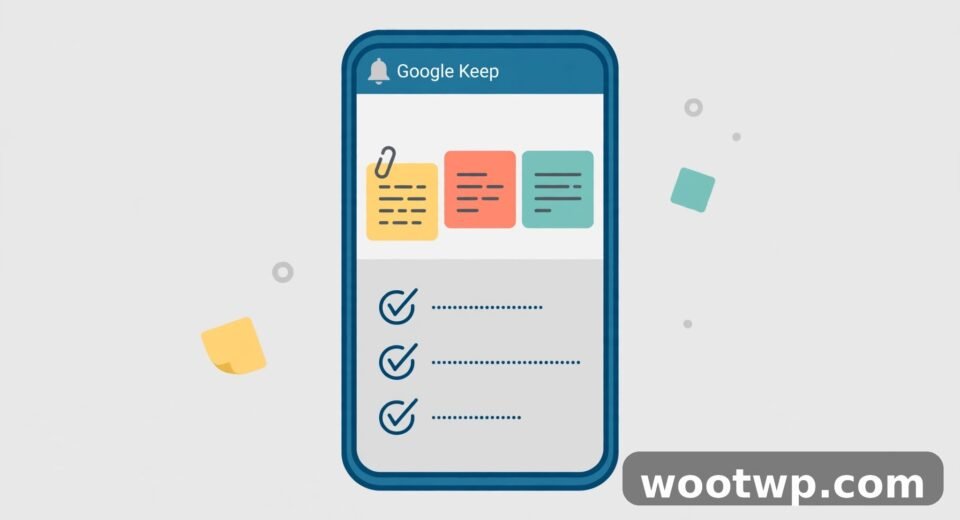 How to use Google Keep for notes and reminders: colorful notes and a checklist on a phone